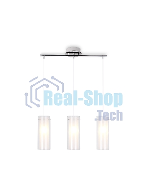 Светильник Ambrella light TR3675/3 CH/CL/FR хром/прозрачный/белый матовый E14/3 max 40W 640*110*900