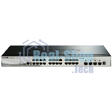 Коммутатор управляемый стекируемый D-Link DGS-1510-28X/A1A SmartPro с 24 портами 10/100/1000Base-T и 4 портами 10Gbase-X SFP+