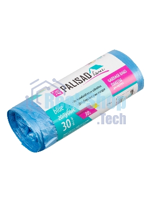 Пакеты для мусора Home Palisad 30 л x 30 шт. голубые