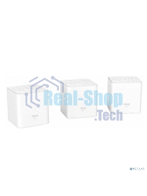 Двухдиапазонная Wi-Fi Mesh система Tenda nova MW3 (3 роутера) АС1200, 2 порта fast ethernet RJ45