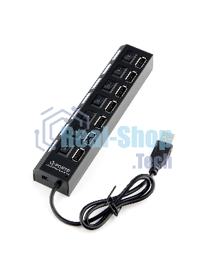 USB-концентратор Gembird UHB-U2P7-01, USB 2.0, 7хUSB, USB