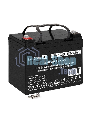 Аккумуляторная батарея ExeGate DTM 1233L (12V 33Ah, болт М6)