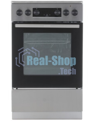 Плита электрическая Gorenje GEC5C40XAOT серебристый, конфорок 4 шт, духовка 70 л, 50 см x 85 см x 59.4 см