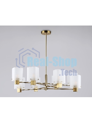Люстра Ambrella light LH57033/8 BS/SM латунь/дымчатый E14/8 max 40W D830*710