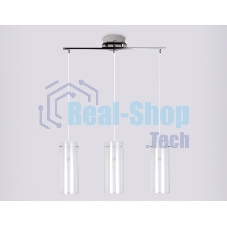 Светильник Ambrella light TR3675/3 CH/CL/FR хром/прозрачный/белый матовый E14/3 max 40W 640*110*900