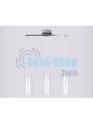 Светильник Ambrella light TR3675/3 CH/CL/FR хром/прозрачный/белый матовый E14/3 max 40W 640*110*900