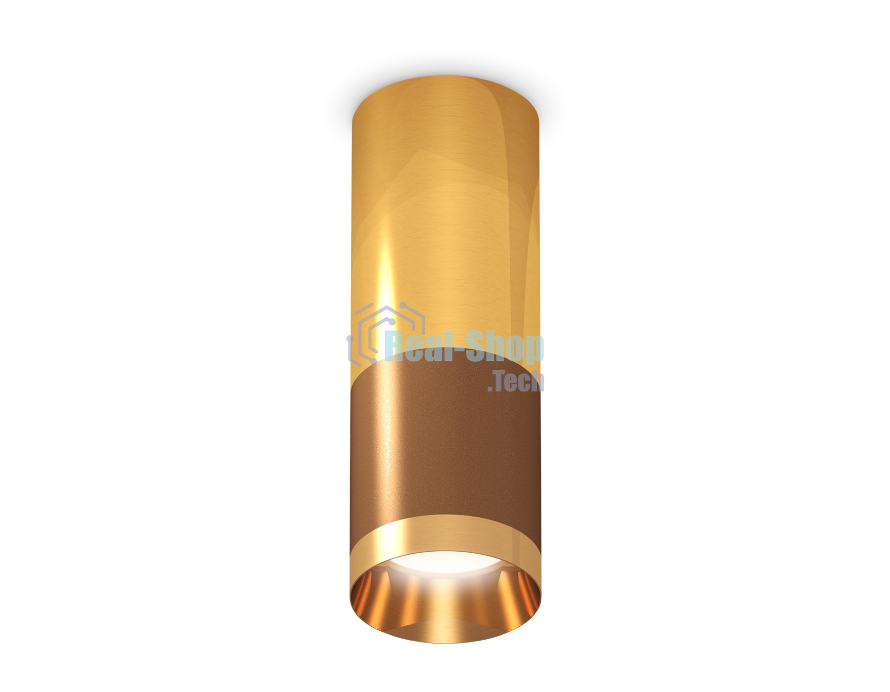 Светильник Ambrella Light XS6304080 SCF/PYG кофе песок/золото желтое полированное MR16 GU5.3 (C6304, C6327, A2010, N6134)