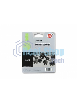 Картридж струйный Cactus CS-PGI35 черный (9 мл) для Canon iP100