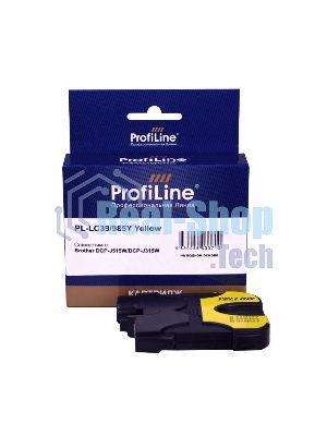Картридж струйный ProfiLine PL-LC39/985Y для принтеров Brother DCP-J125/DCP-J315W/DCP-J515W/MFC-J220/MFC-J265W/MFC-J410/MFC-J415W с чернилами Yellow