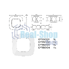 Рамка OMEGA Radian (Белый Стекло закаленное натуральное) 1-ая OF350101