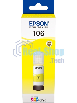 Чернила Epson 106Y C13T00R440 желтый (70 мл) для Epson L7160/7180