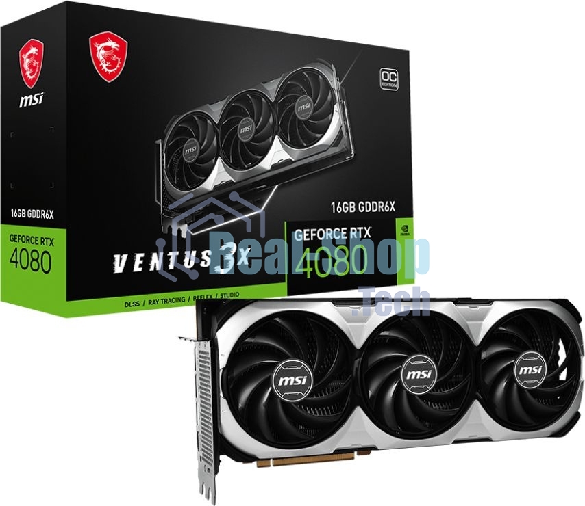 Видеокарта MSI PCI-E 4.0 RTX 4080 16GB VENTUS 3X OC
