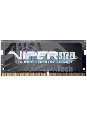 Оперативная память Patriot Viper Steel, DDR4, 8GB (1x8GB), 3200MHz, CL22, с радиатором, черный, SO-DIMM