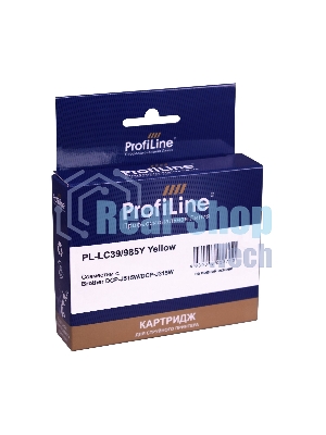 Картридж струйный ProfiLine PL-LC39/985Y для принтеров Brother DCP-J125/DCP-J315W/DCP-J515W/MFC-J220/MFC-J265W/MFC-J410/MFC-J415W с чернилами Yellow