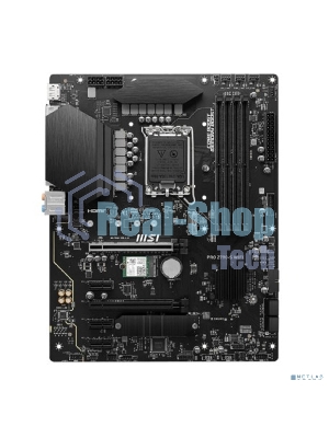 Материнская плата MSI PRO Z790-S WIFI, LGA 1700, ATX, 4xDDR5, 1xPCIe 5.0 x16, 4xM.2, 4xSATA, 1xHDMI, 1xDP, 2.5 Gigabit Ethernet, 7.1 аудио
