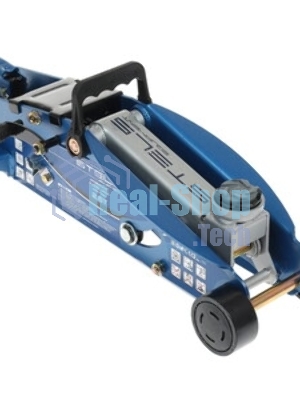 Домкрат Stels 51132 гидравлический подкатной с фиксатором 2.5 т safety pin 140-385 мм в кейсе