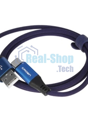 Кабель Crown USB - USB Type-C CMCU-3092C military