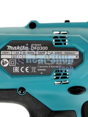 Дрель-шуруповерт Makita DF0300X1, 320Вт, 56 Нм, щеточный