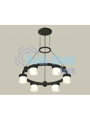 Светильник Ambrella light XR92051204/6 SBK/FR черный песок/белый матовый GX53  (A9205, C9232, N8402)