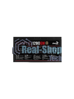 Блок питания Aerocool/Formula 1200W Retail KCAS PLUS 1200GM, 80 PLUS Gold, ATX v2.4, модульный, fan 14cm, 8x PCI-E [6+2-Pin], 10x SATA, 6x MOLEX