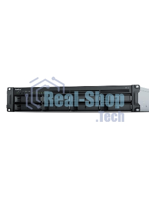 Сетевое хранилище Synology Rack 2U, QC2.2GHzCPU/4GbDDR4(upto32)/RAID0,1,5,6,10/upto 8 hot plug HDDs SATA(3,5'or2,5')(upto 12 with RX418)/2xUSB3.2/1eSATA/iSCSI/4xGbE(+1Expslot)/2xIPcam(upto 40)/2xPS/norail