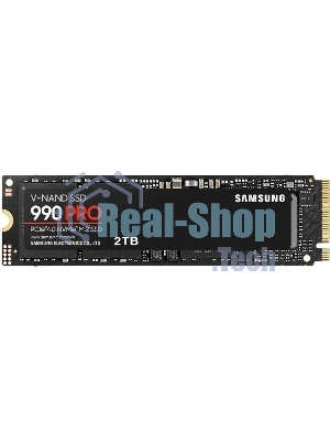 Накопитель SSD Samsung 990 PRO, 2Tb, PCIe 4.0 x4, M.2 2280, NVMe, R/W 7450/6900