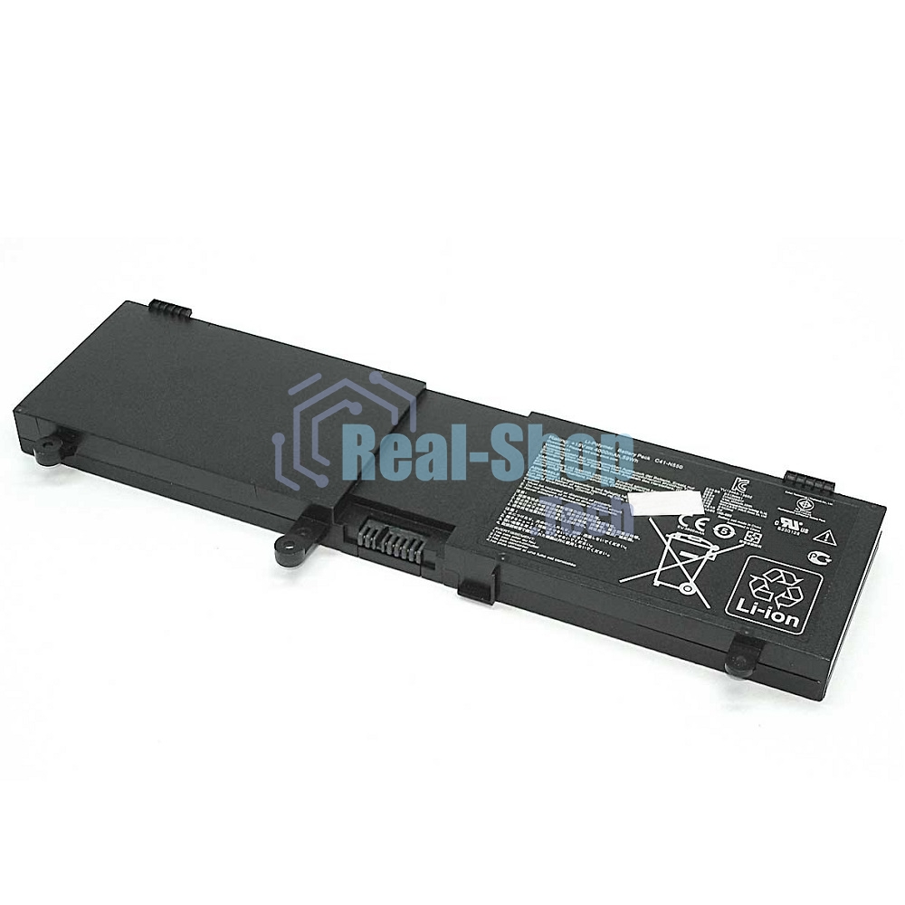 Аккумуляторная батарея для ноутбука Asus N550 15V 59Wh C41-N550 черная
