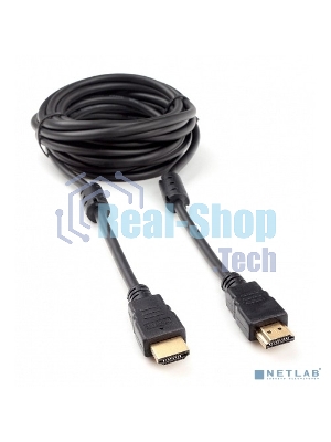 Кабель HDMI Cablexpert CCF2-HDMI4-15, 19M/19M, v2.0, медь, позол.разъем, экран, 2 фер.кольца, 4.5м, черный, пакет