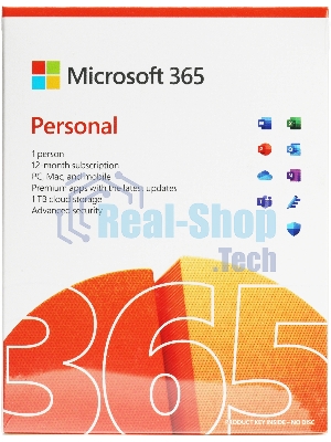 Офисное приложение Microsoft 365 Personal Subscr 1YR Medialess P8 (QQ2-01399)