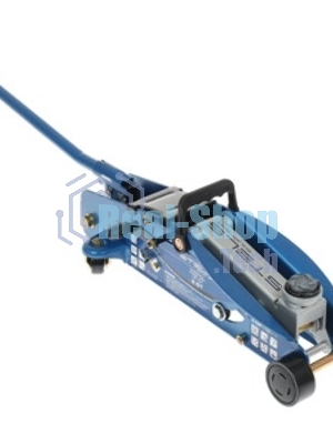 Домкрат Stels 51132 гидравлический подкатной с фиксатором 2.5 т safety pin 140-385 мм в кейсе