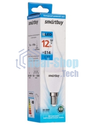 Лампа светодиодная Smartbuy 12W/6000/E14 (SBL-C37Can-12-60K-E14)