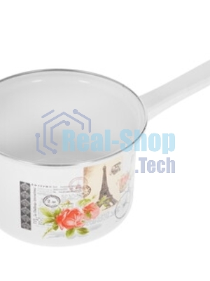 Ковш APPETITE SH05253 pretty 1,5 лиз нерж. стали. Объем 1,5л, размеры: 16х7,5 см, стекл. крышка, прутковая ручка,подар.коробка