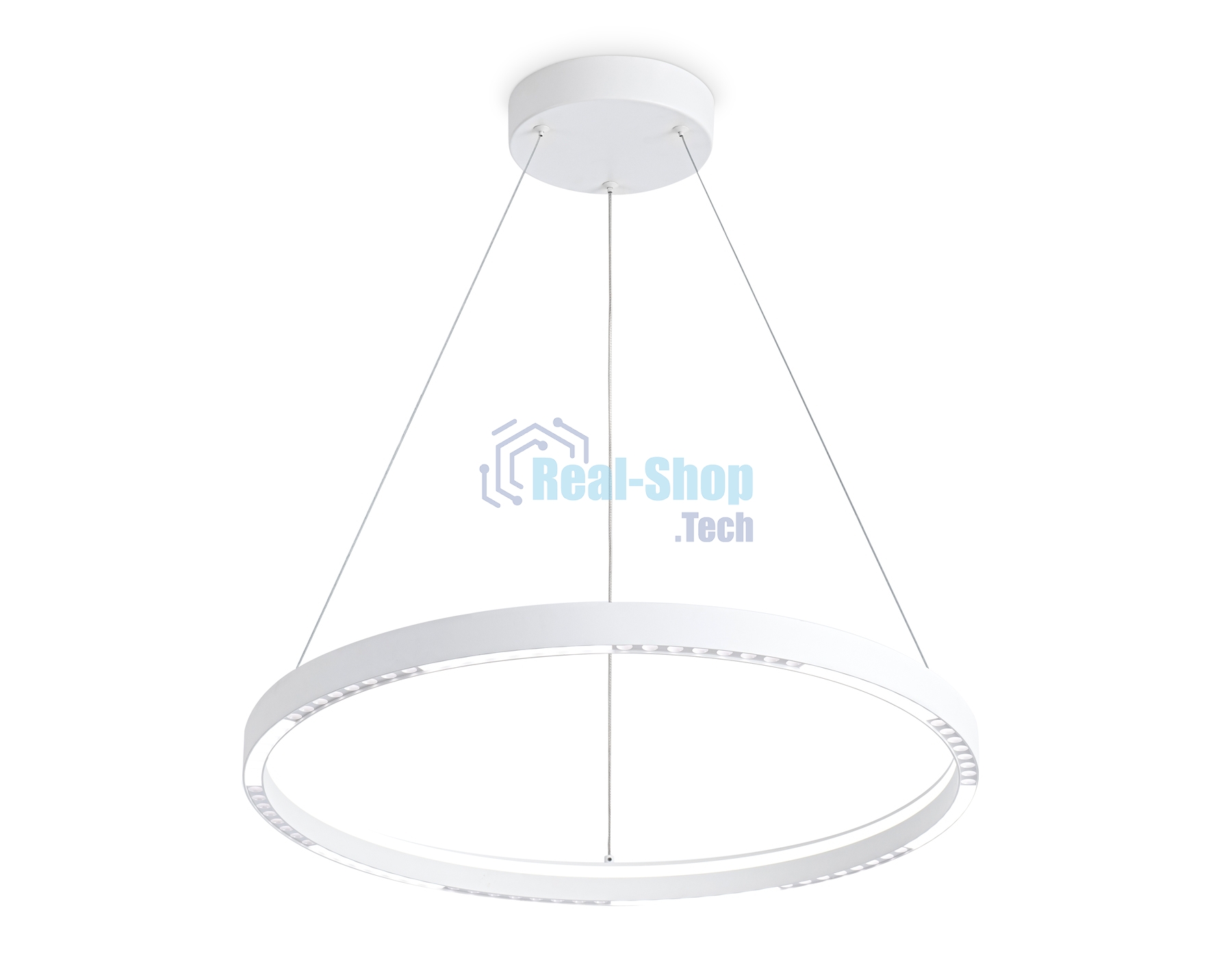 Подвесной светодиодный светильник Ambrella light FL5851 WH белый 35W 3000K/4200K/6400K D600*600 (без ПДУ)