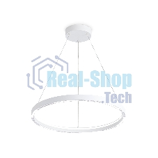 Подвесной светодиодный светильник Ambrella light FL5851 WH белый 35W 3000K/4200K/6400K D600*600 (без ПДУ)