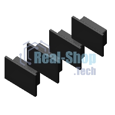 Заглушка для профиля GP8370 BK черный 15.7*12