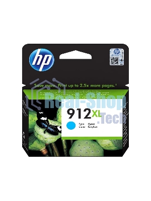 Картридж струйный HP 912 3YL81AE голубой (825стр.) для HP OfficeJet 801x/802x