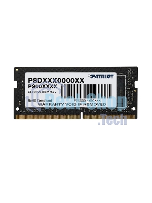 Оперативная память Patriot Signature, DDR4, 8GB (1x8 GB), 3200 MHz, CL22, DIMM