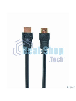 Кабель Cablexpert HDMI CC-HDMI4-20M, 19M/19M, v2.0, медь, позол.разъемы, экран, 20м, черный, пакет