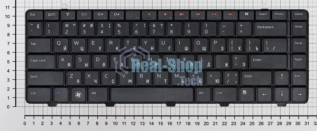 Клавиатура для ноутбука Dell Inspiron 1464 черная