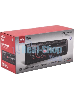 Автомагнитола ACV AVS-401UBR, 1 DIN, Bluetooth, USB Type-A, AUX