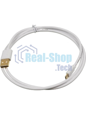 Кабель USB2.0 2A Square USB A (m)/micro USB B (m) 1м позолоченные контакты