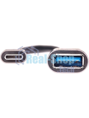 Кабель-адаптер Type-Cm --> USB 3.0 Af, OTG, 1,5A, 5,0Gbps, Alum grey 0,2m Telecom (TC409M)
