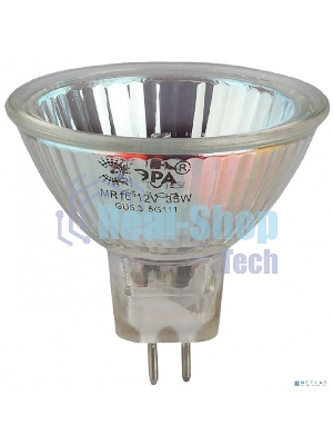 Лампа галогенная ЭРА GU5.3-JCDR (MR16) -50W-230V-Cl(10/200/6000)