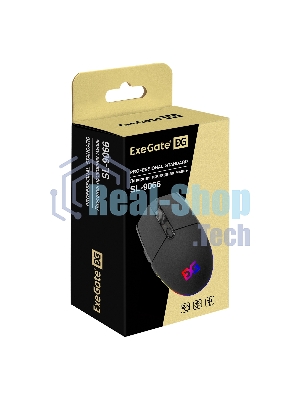 Мышь проводная ExeGate SL-9066 черный, 2400 dpi, USB, кнопки - 6