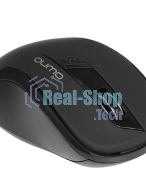Мышь беспроводная Qumo Office Line Black M78 черный, 1600 dpi, радиоканал, USB, кнопки - 6