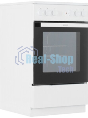 Плита электрическая Gorenje GEC5A12WG-B белый, конфорок 4 электрических, духовка 68 л, 50 см x 85 см x 59.4 см (без крышки)