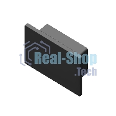 Заглушка для профиля GP8370 BK черный 15.7*12
