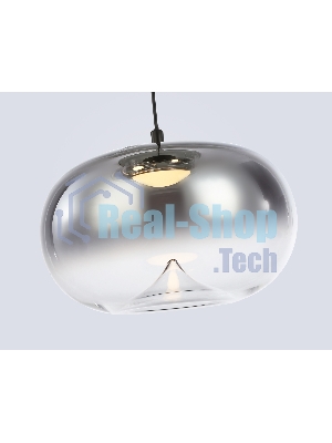 Подвесной светодиодный светильник Ambrella light LH11099/3 BK/SM черный/дымчатый 12W 3000K D350*1505