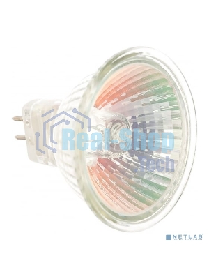Лампа галогенная ЭРА GU5.3-JCDR (MR16) -50W-230V-Cl(10/200/6000)
