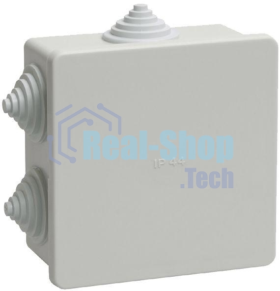 Коробка КМ41235 распаячная IEK UKO11-085-085-040-K41-44 для о/п 85х85х40 мм IP44 (RAL7035, 6 гермовводов)